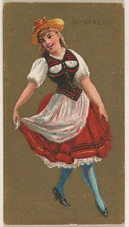 Manfredo, from National Dances (N225, Type 2) issued by Kinney Bros. — Kinney Brothers Tobacco Company