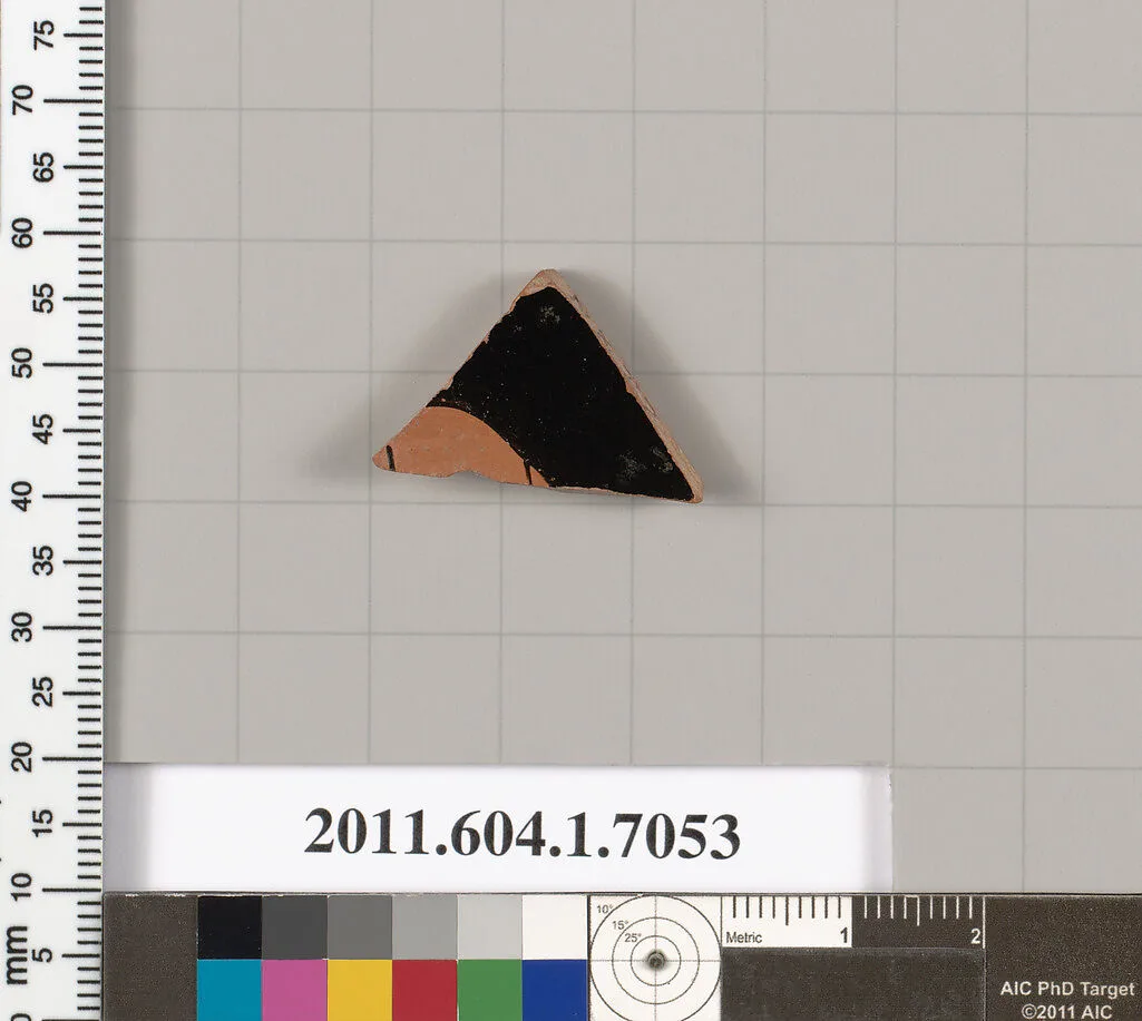 Terracotta fragment of a kylix (drinking cup) — Unknown