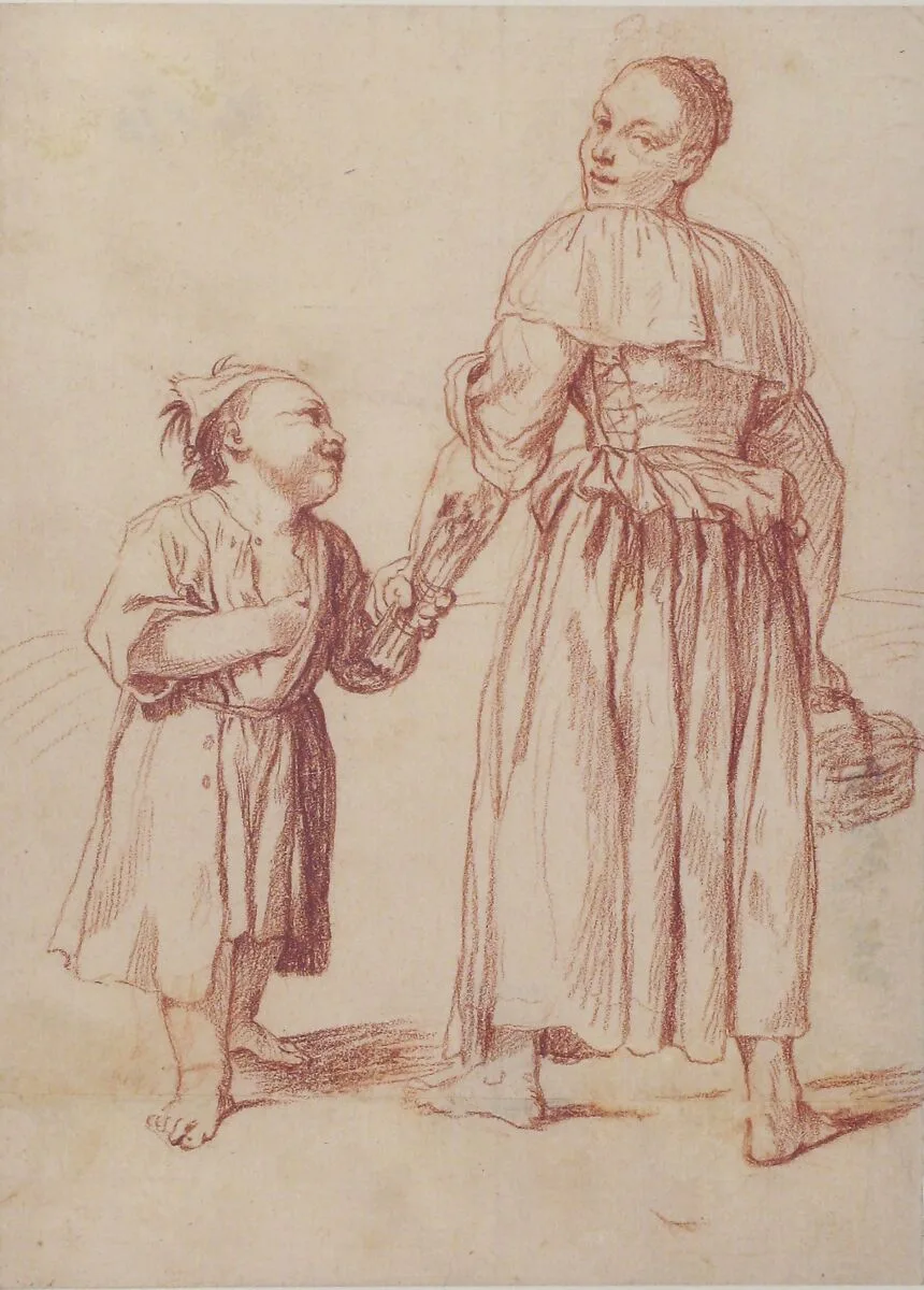 Menghina Coming from the Garden Meets Cacasenno — Giuseppe Maria Crespi