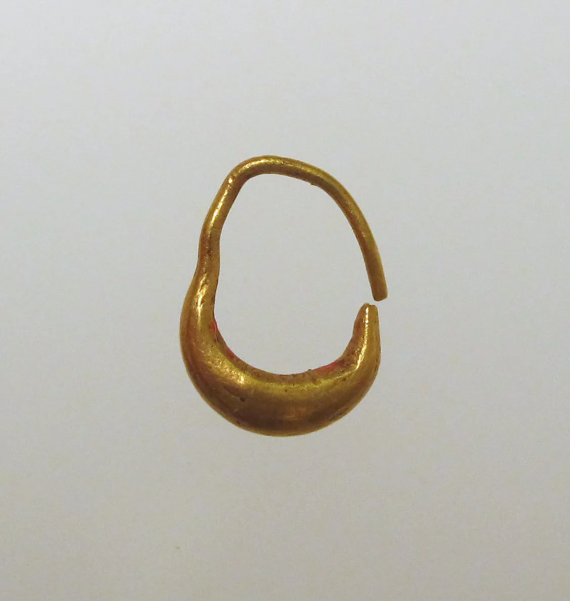 Earring, boat-shaped — Unknown