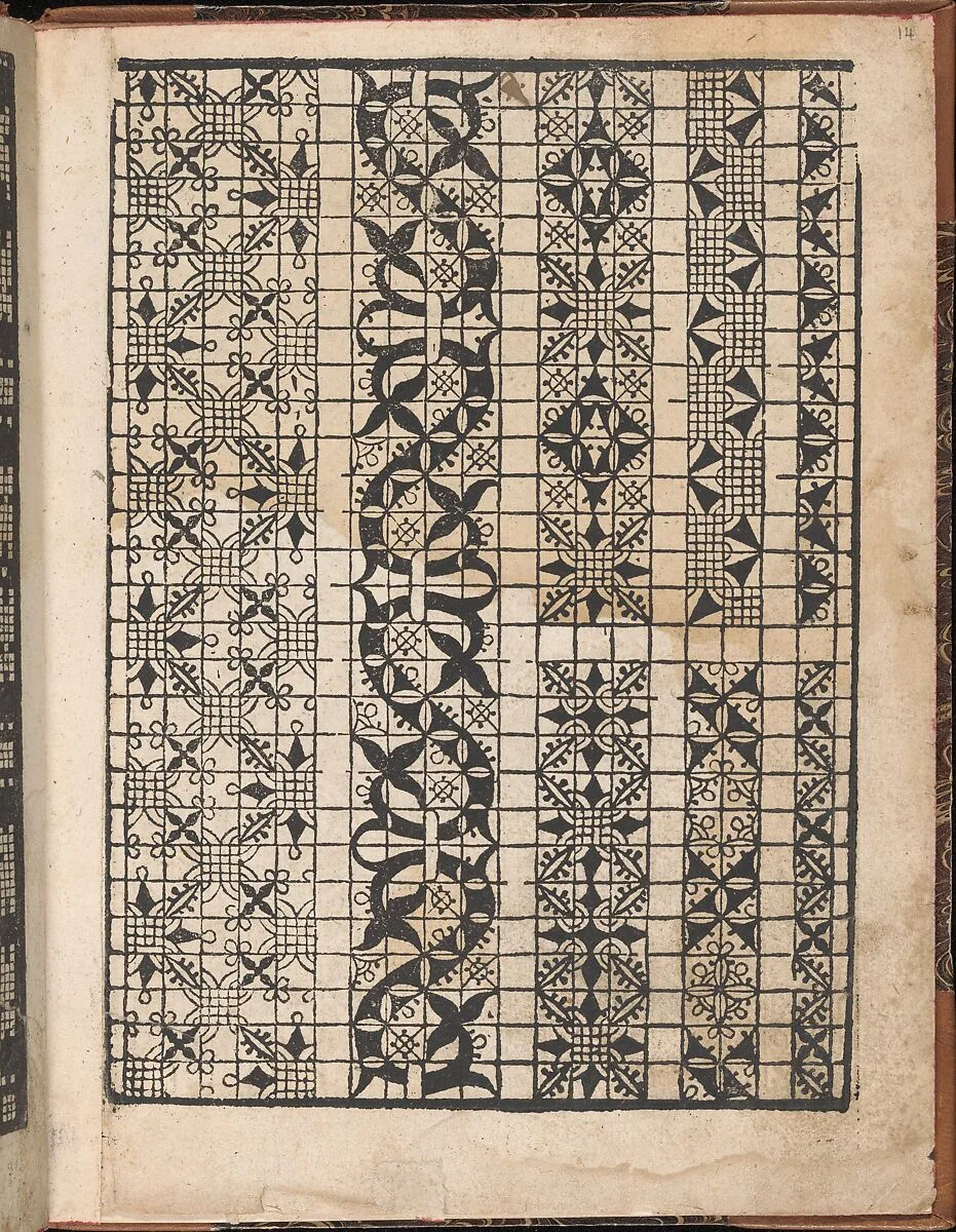 Spechio di pensieri delle belle et Virtudiose donne, page 14 (recto) — Matteo Pagano