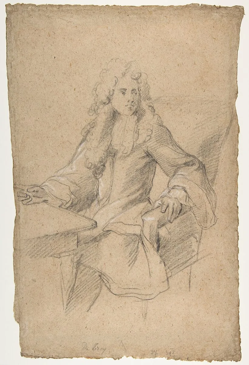 Gentleman Seated at a Table — François de Troy