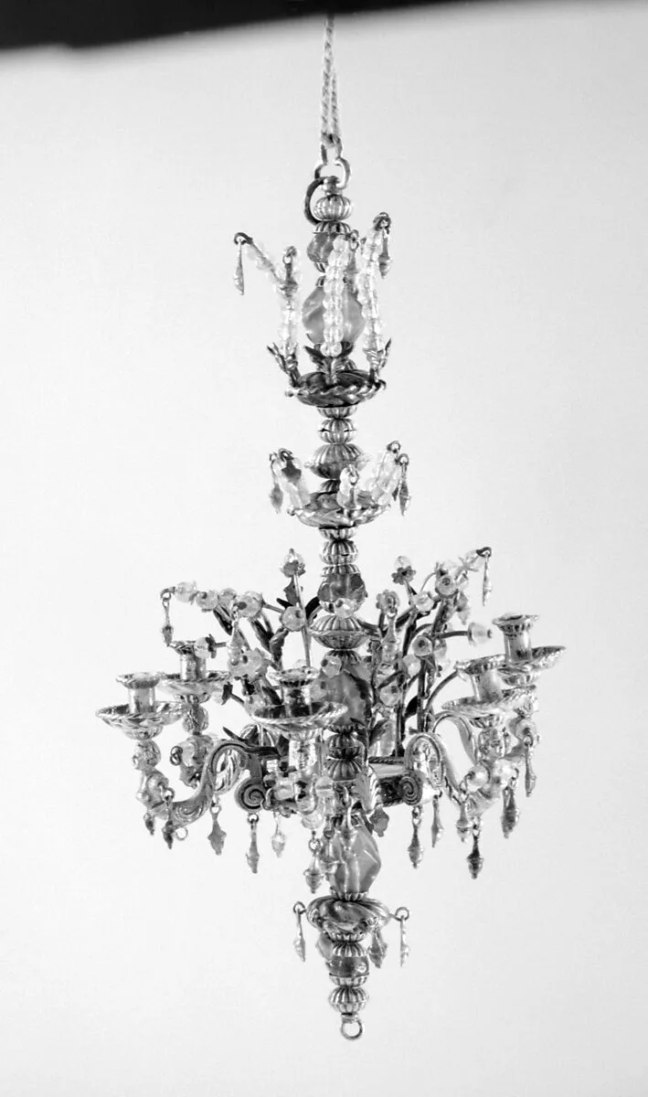 Miniature chandelier (one of a pair) — Unknown