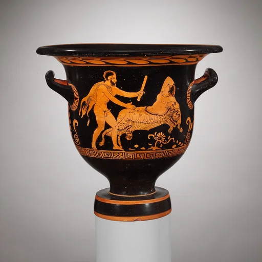 Terracotta bell-krater (mixing bowl)