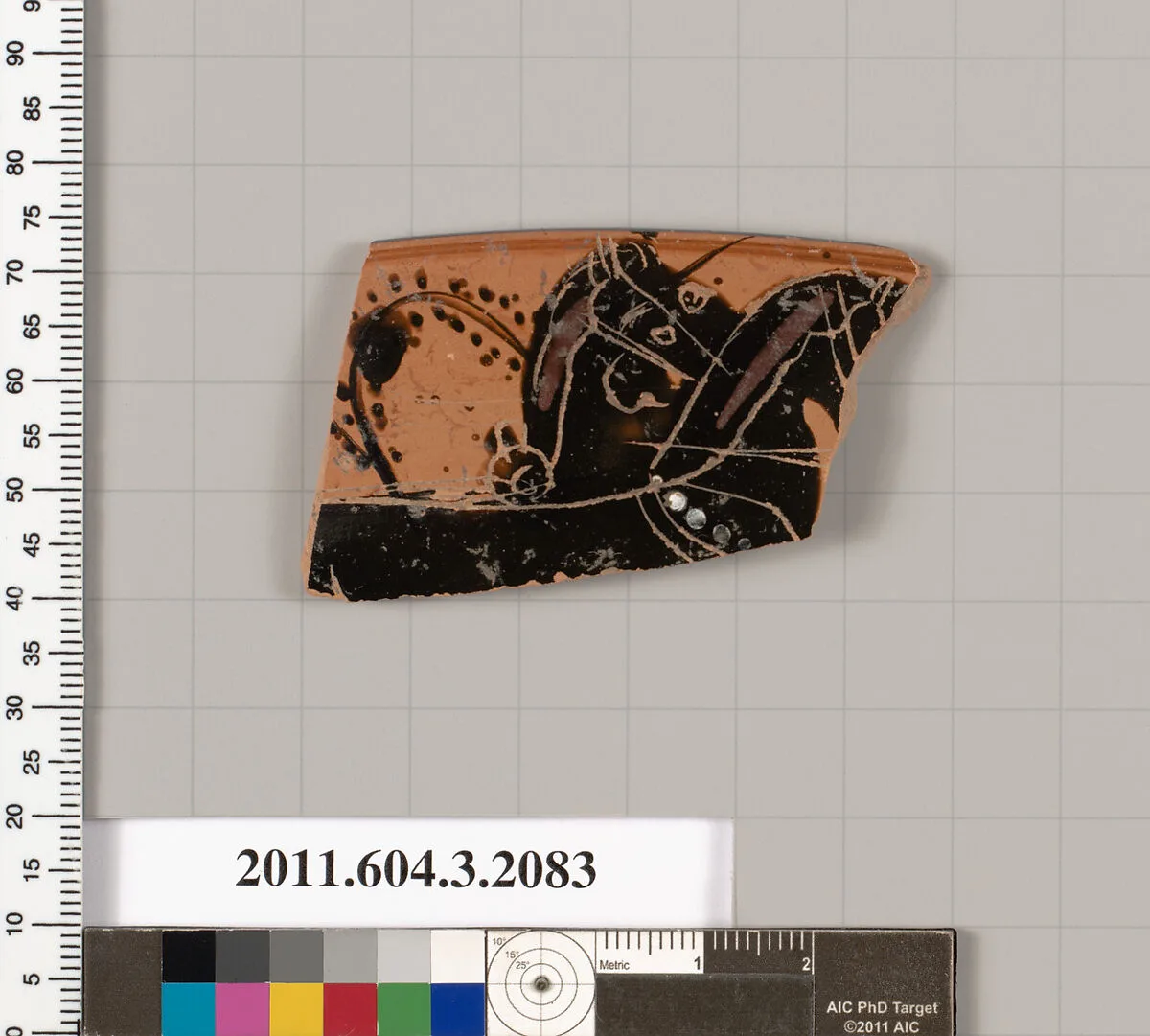Terracotta rim fragment of a kylix (drinking cup) — Unknown