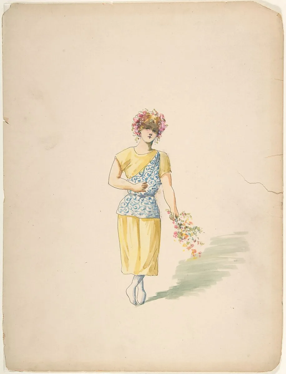 Costume for a Youth in Yellow and Blue — Charles Bianchini