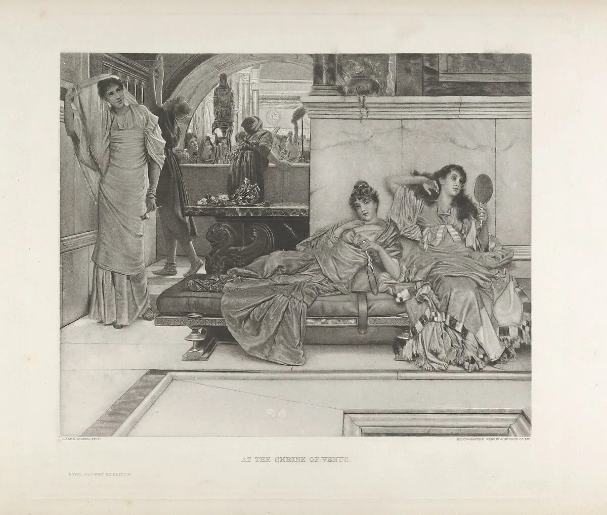 At the Shrine of Venus — Sir Lawrence Alma-Tadema|Gebbie & Husson Company, Ltd.
