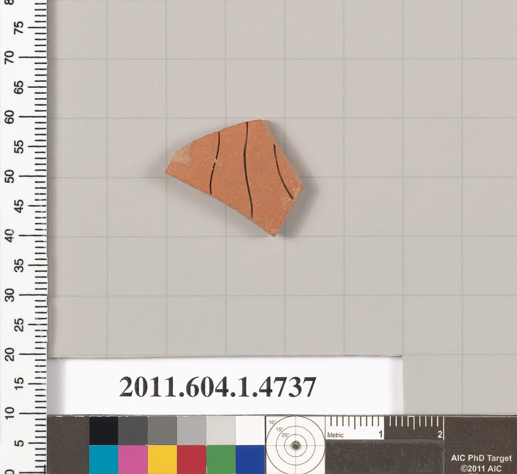 Terracotta fragment of a kylix (drinking cup) — Unknown
