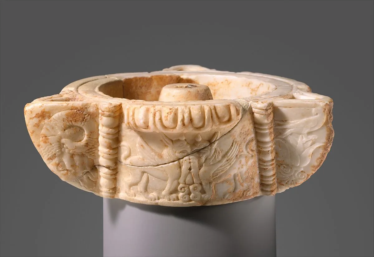 Marble lamp — Unknown