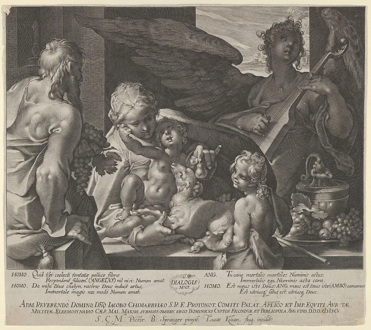 Holy Family with Saint John — Lucas Kilian|Bartholomeus Spranger