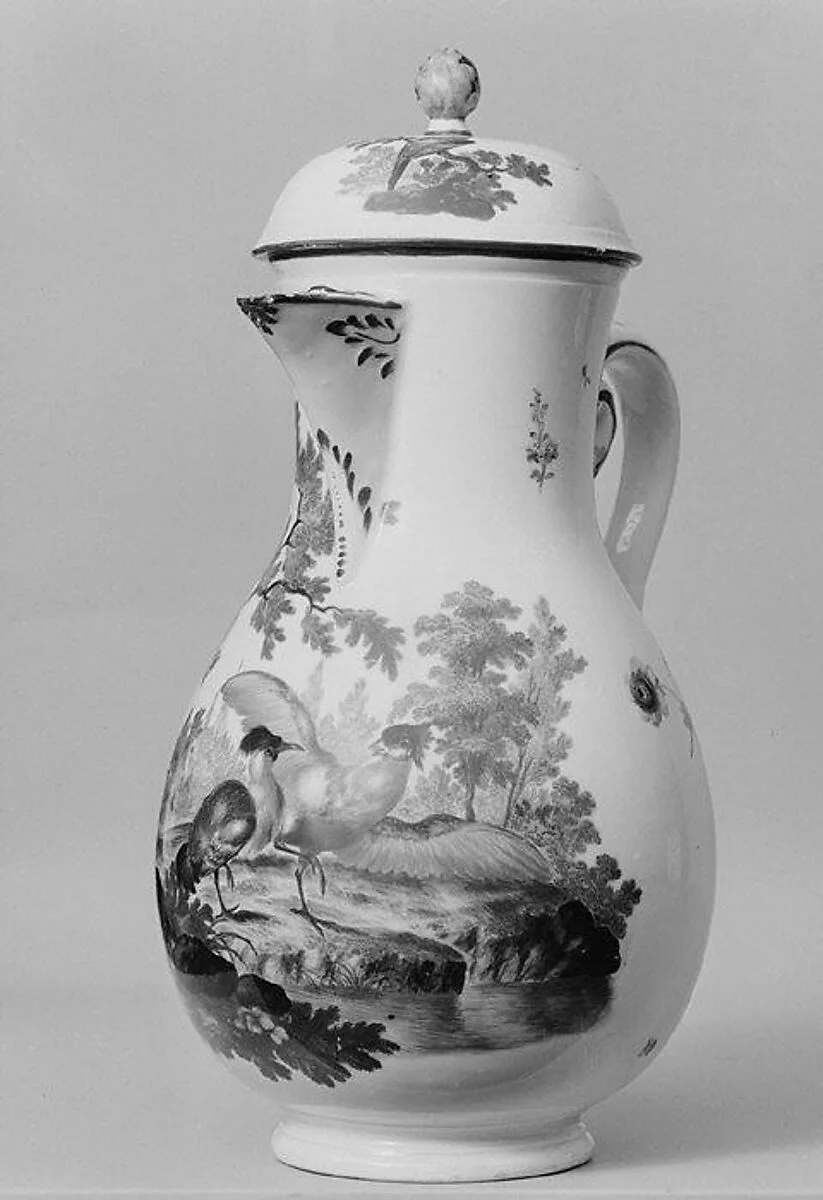 Coffeepot (part of a service) — Frankenthal Porcelain Manufactory|Karl Theodor period