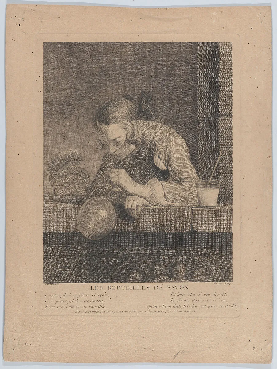 Soap Bubbles — Pierre Filloeul|Jean Siméon Chardin