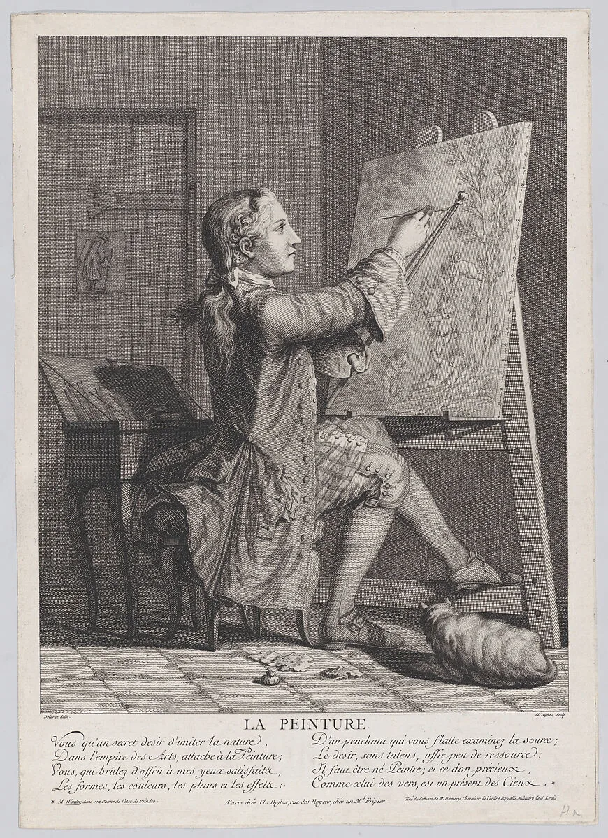 La Peinture — Claude Augustin Duflos le Jeune|F. R. Delarue
