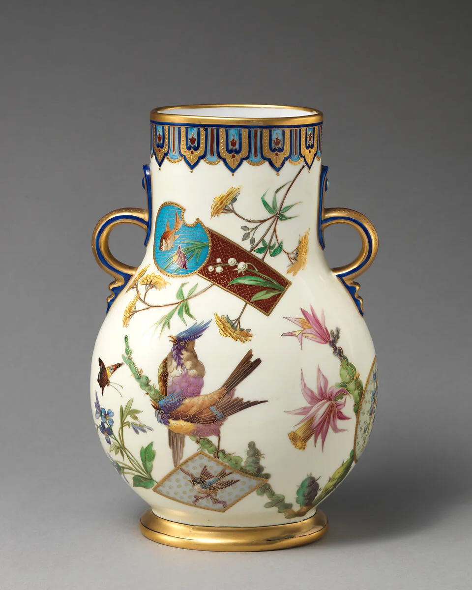 Vase with Aesthetic Japonisme birds — Minton(s)|Bailey, Banks & Biddle