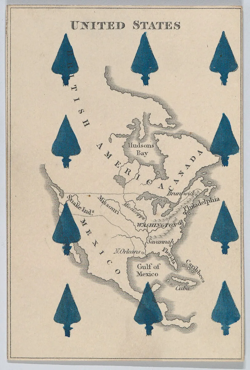 United States, from "Court Game of Geography" — William and Henry Rock