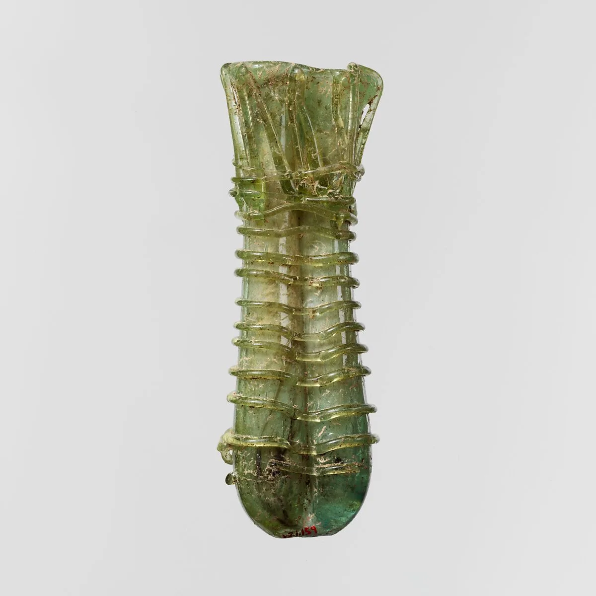 Glass double cosmetic flask (kohl tube) — Unknown