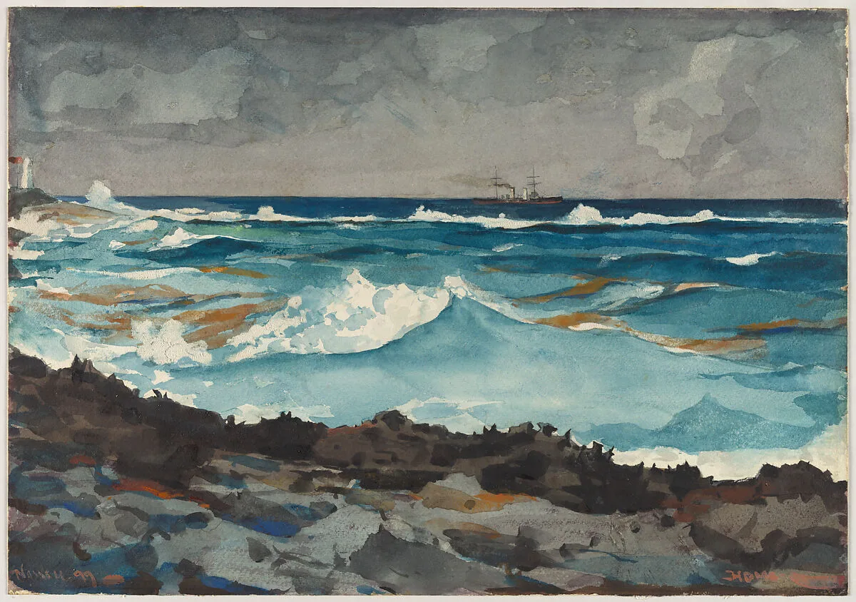 Shore and Surf, Nassau — Winslow Homer