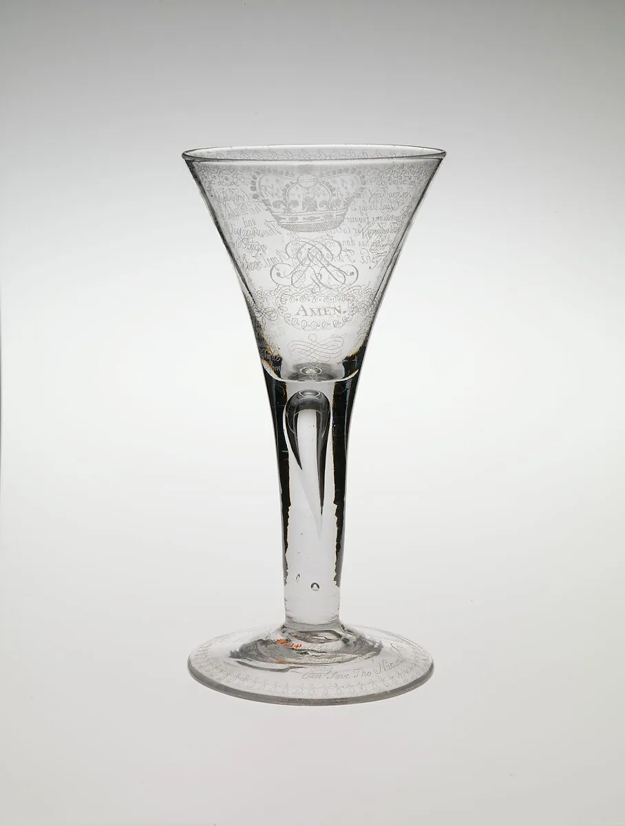 Jacobite "amen" glass — Unknown