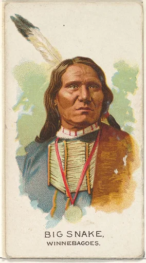 Big Snake, Winnebagoes, from the American Indian Chiefs series (N2) for Allen & Ginter Cigarettes Brands