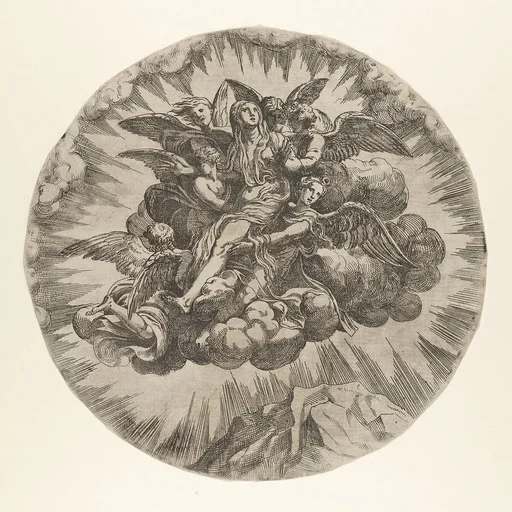 Mary Magdalen carried to Heaven