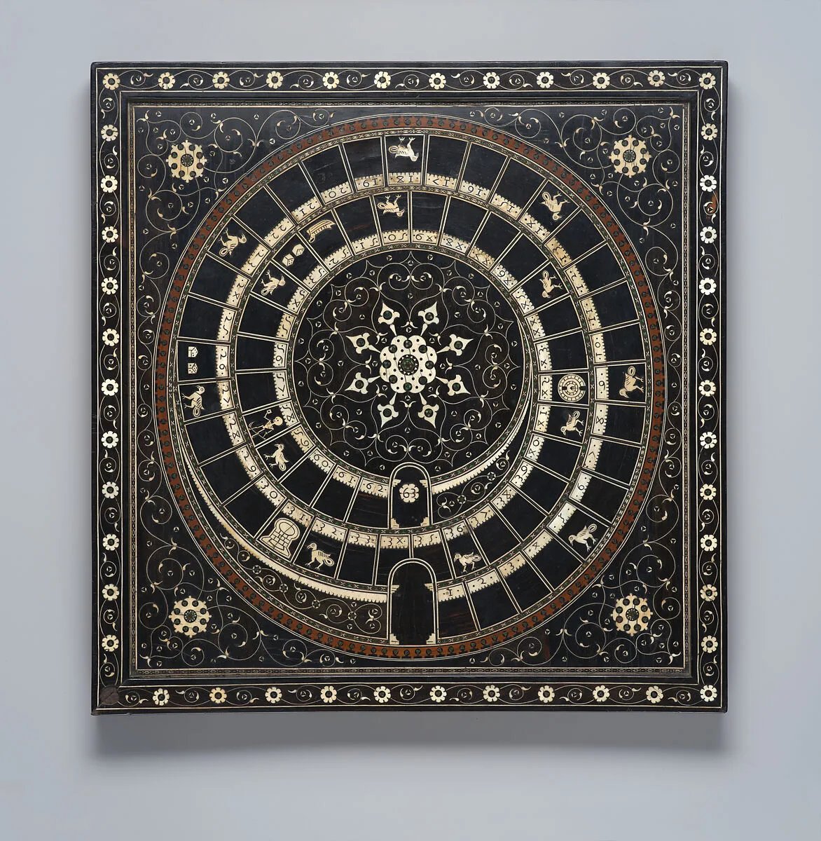 Chess and goose game board — Unknown