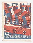 Shipping Poster C. Ernst Z. Schneeberg Winterthur — Lill Tschudi