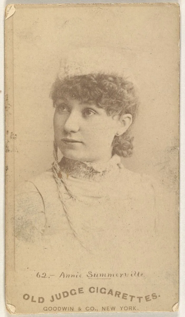 Annie Summerville, from the Actors and Actresses series (N171) for Old Judge Cigarettes — Goodwin & Company