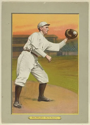 George Henry "Admiral" Schlei, Catcher, New York Giants (National League), from Turkey Red Cabinets (T3)