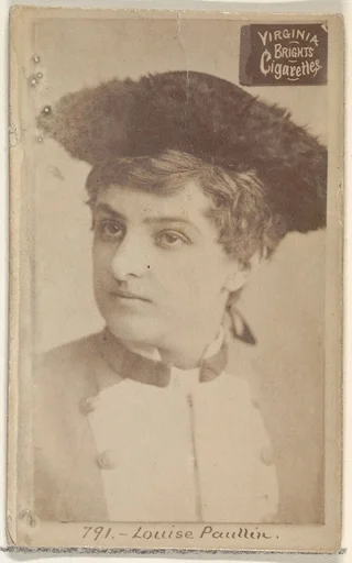 Card 791, Louise Paullin, from the Actors and Actresses series (N45, Type 2) for Virginia Brights Cigarettes