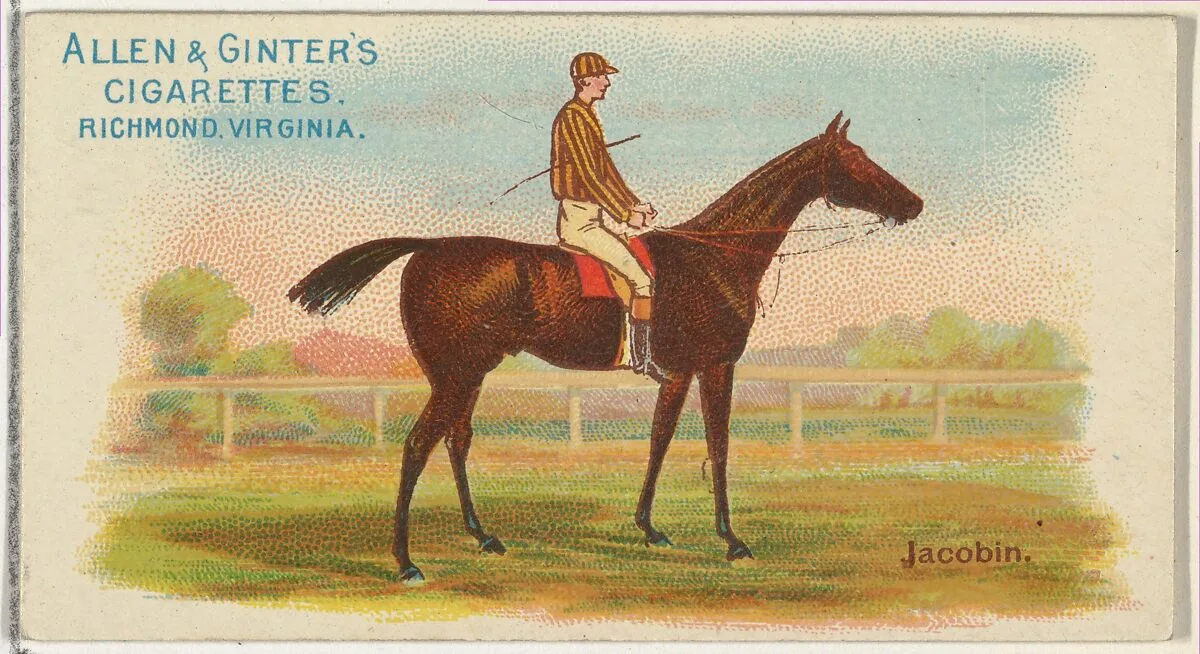 Jacobin, from The World's Racers series (N32) for Allen & Ginter Cigarettes — Allen & Ginter|Lindner, Eddy & Claus