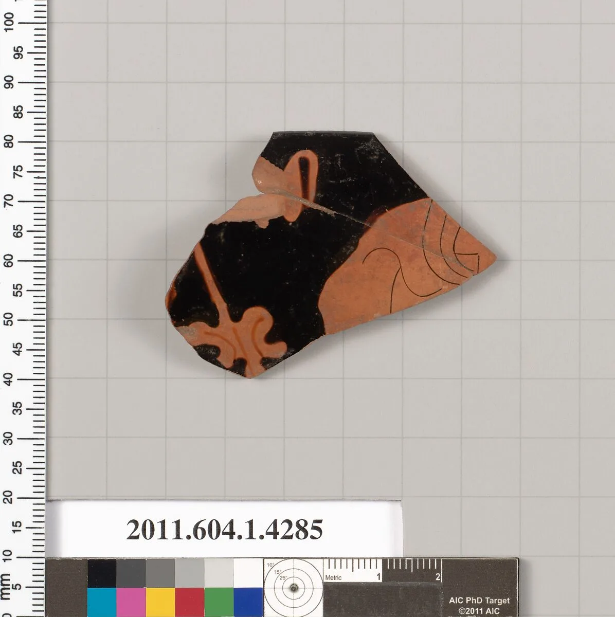 Terracotta rim fragment of a kylix (drinking cup) — Unknown