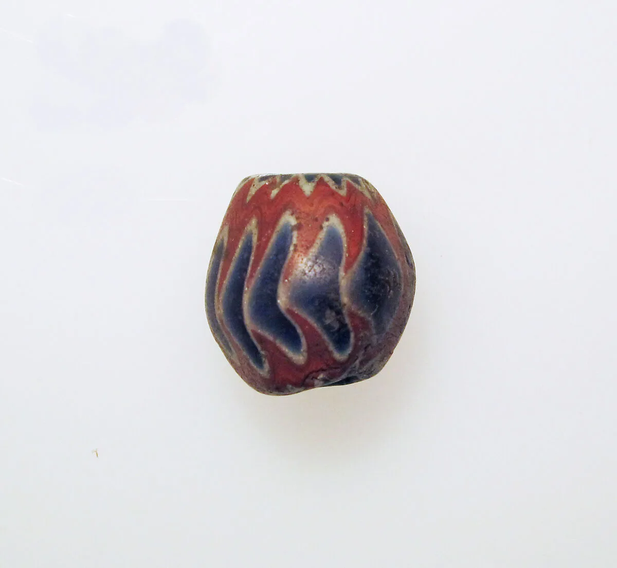 Glass chevron bead — Unknown