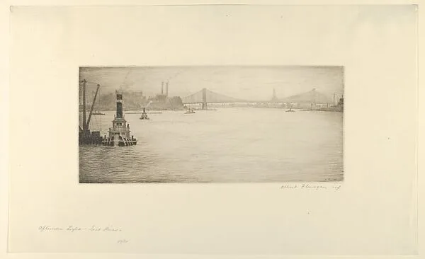 Afternoon Light–East River — Albert E. Flanagan