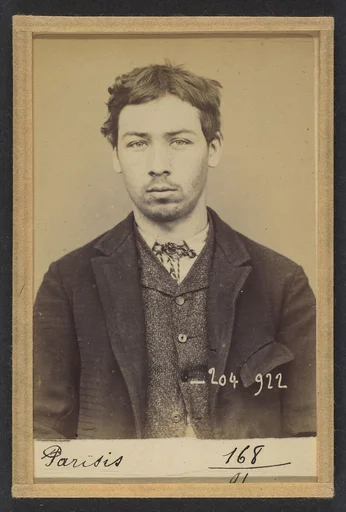 Parisis. Charles. 20 ans, né à Aubervilliers (Seine). Tailleur d'habits. Outrages anarchistes. 10/7/93.