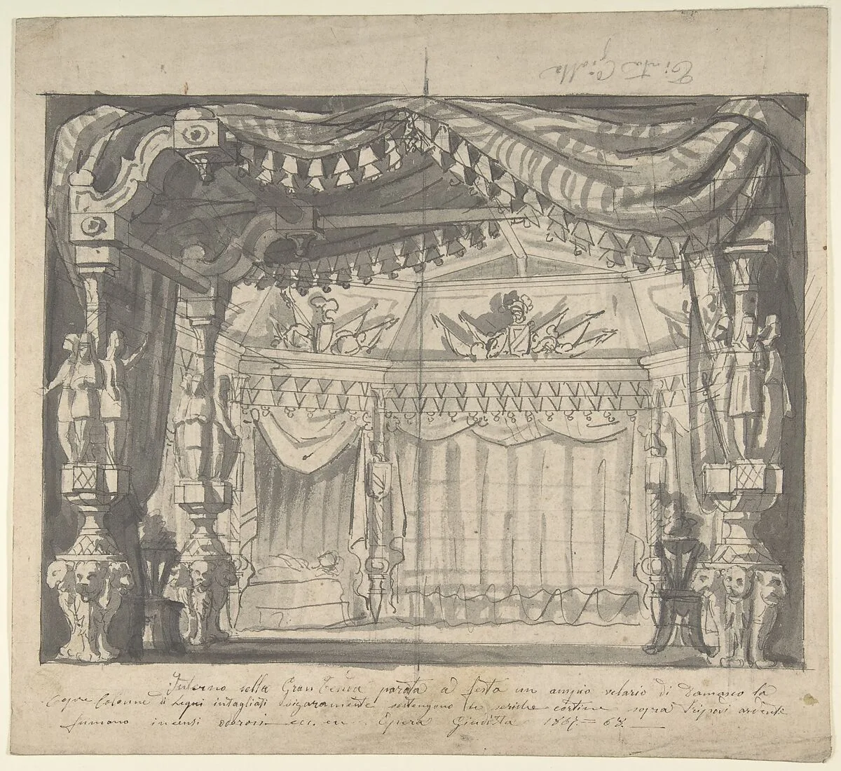 Interior of Opera Giudetta — Anonymous, Italian, 19th century