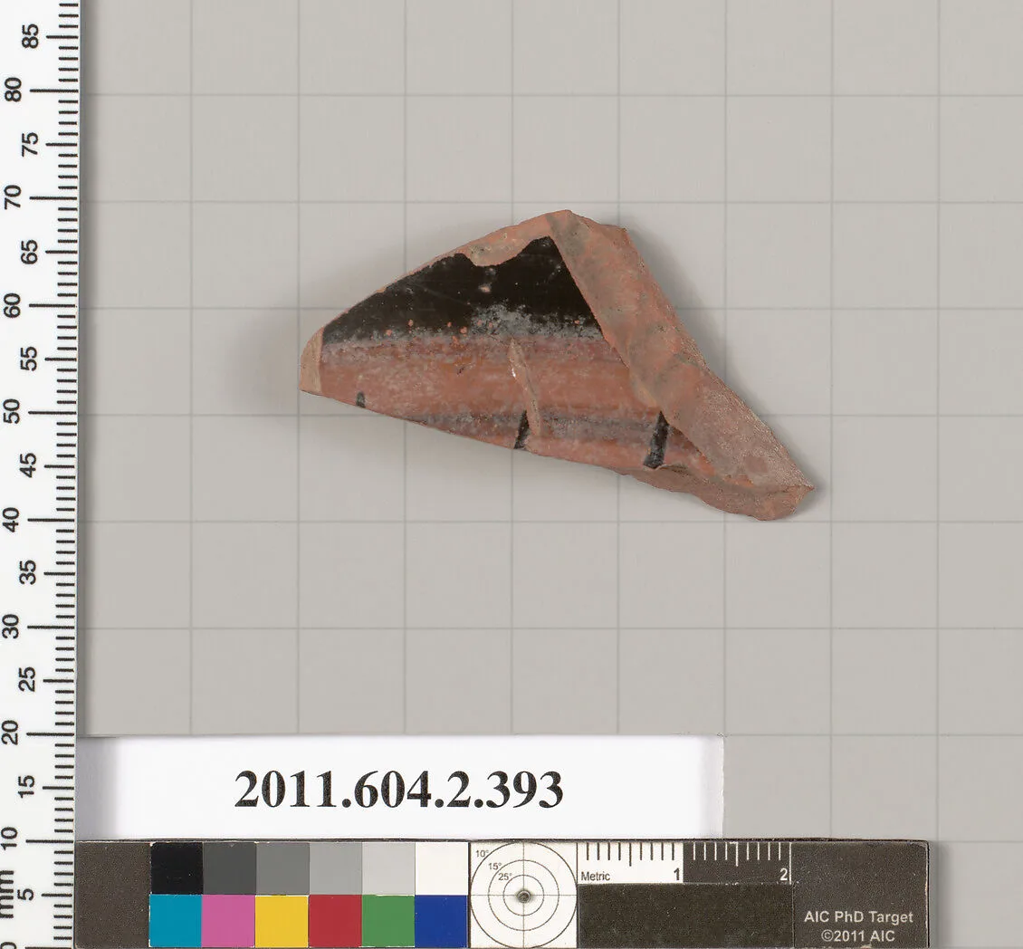 Terracotta fragment of a column-krater (bowl for mixing wine and water) — Unknown
