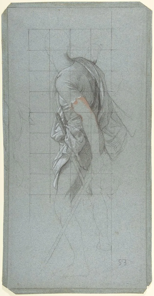 Standing Soldier: Study for the Chapel of Saints Peter and Paul in the Church of Saint-Séverin, Paris — Victor-François-Eloi Biennourry