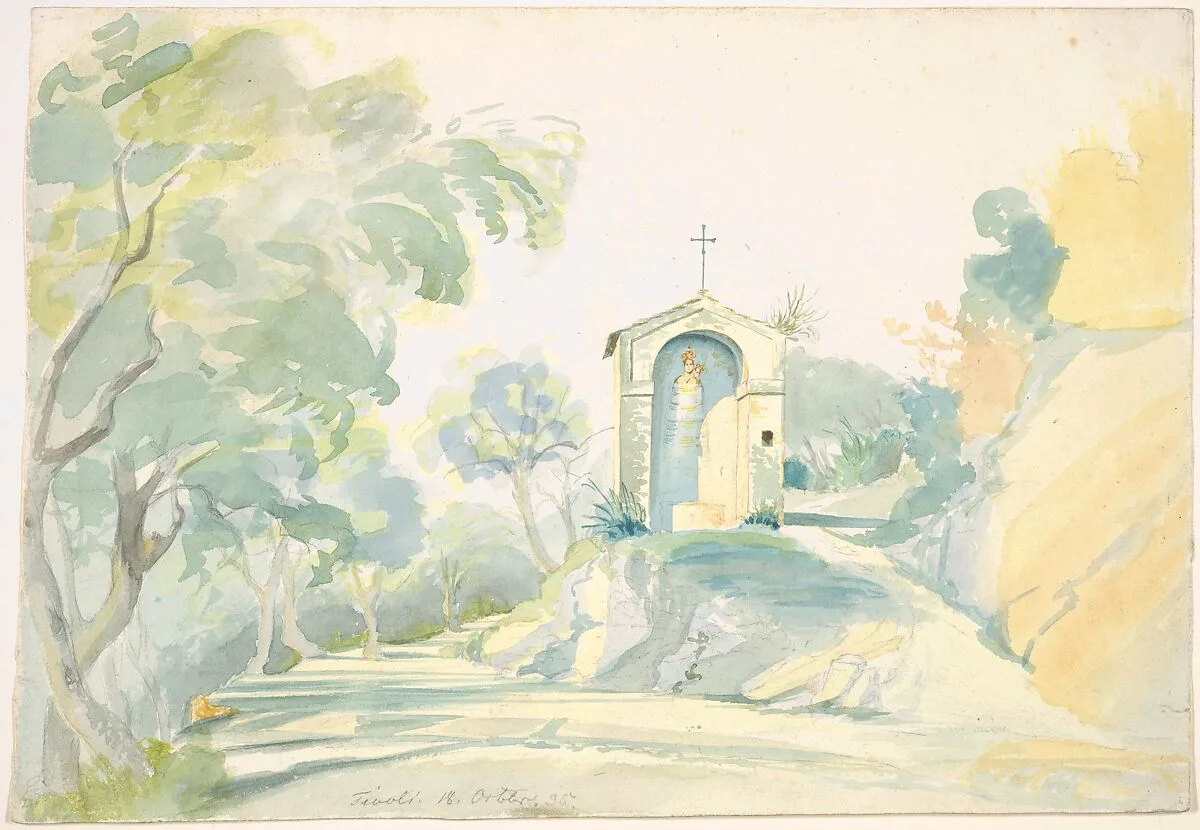 A Roadside Chapel near Tivoli — August Georg Friedrich Lucas