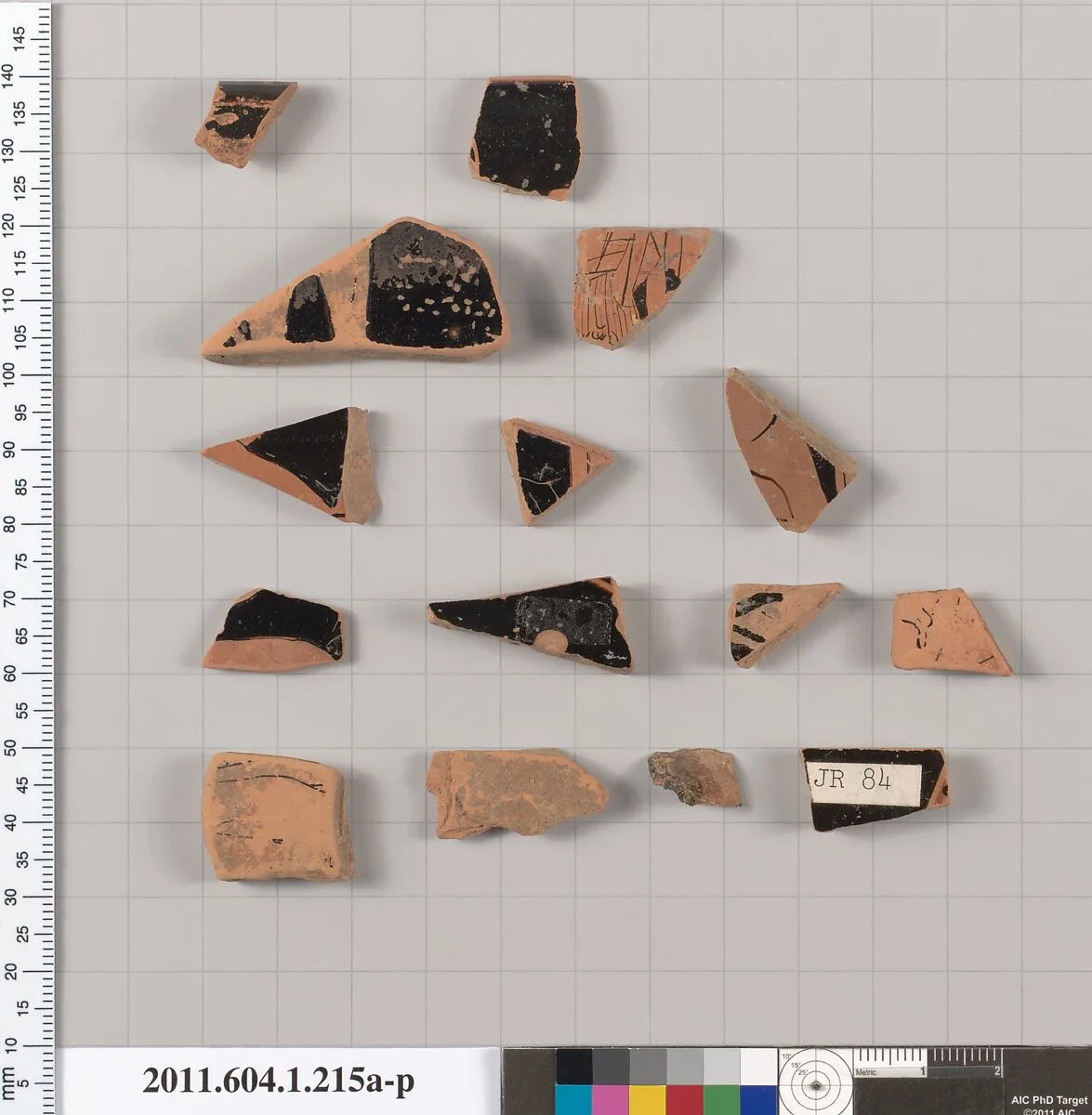 Terracotta fragments of a kylix (drinking cup) — Unknown
