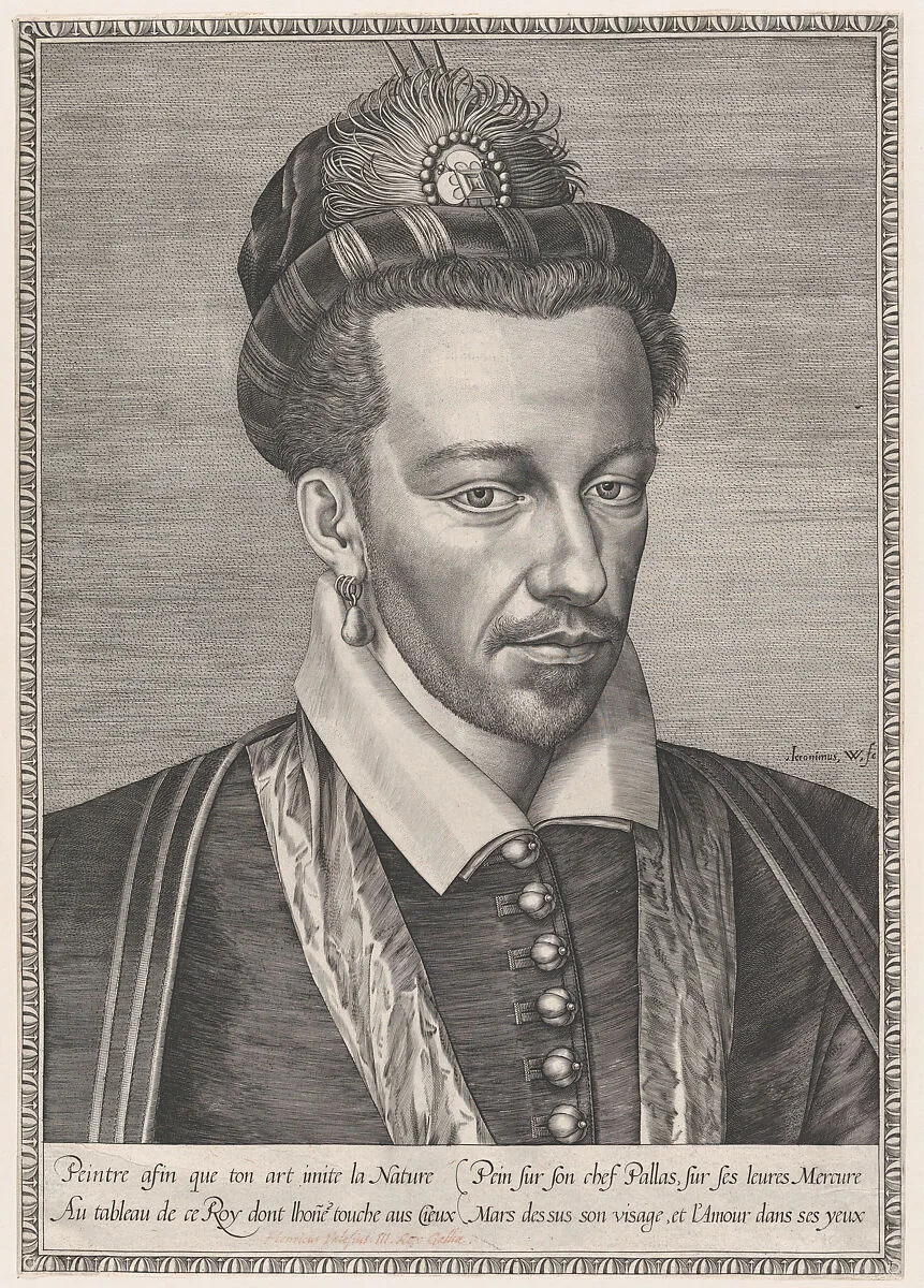 Henri III, King of France — Hieronymus (Jerome) Wierix