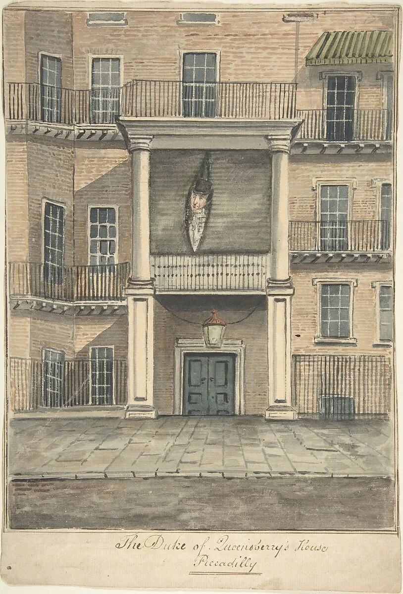 The Duke of Queensbury's House, Piccadilly — Anonymous, British, 19th century