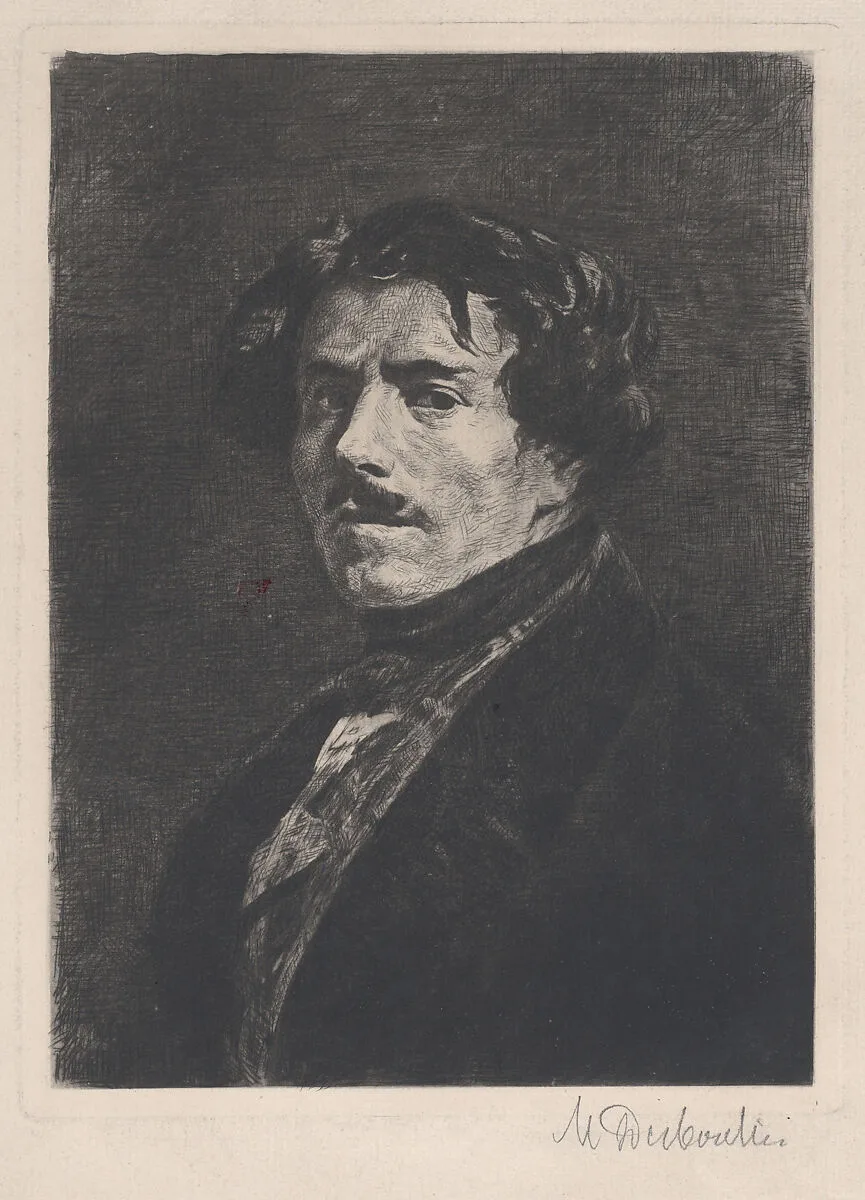 Portrait of Eugène Delacroix — Marcellin Desboutin|Eugène Delacroix|Eugène Delacroix