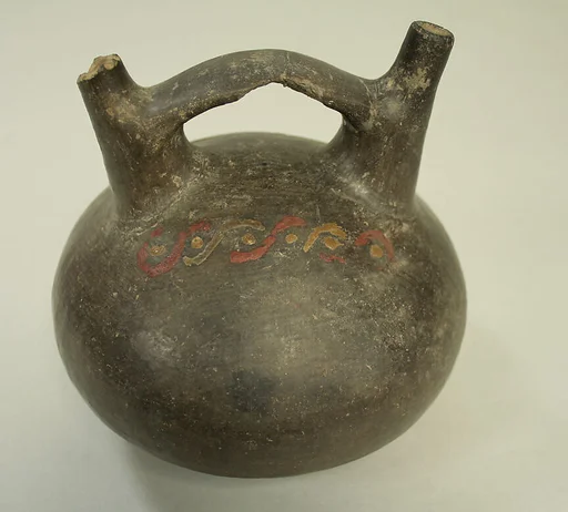 Bridge and Double Spout Bottle with Guilloche