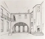 Le Château de Biron, vu de la cour Interieure, Côté Nord — Jacqueline Copper-Royer