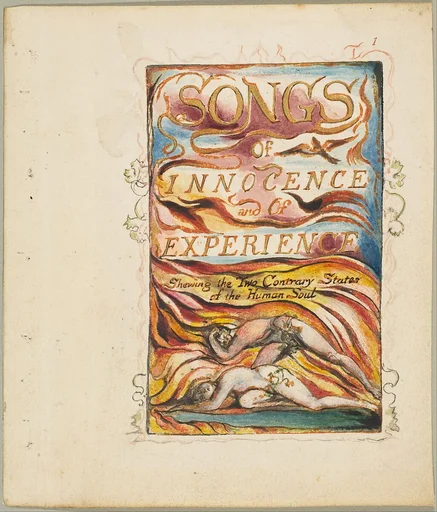 Songs of Innocence and of Experience, Shewing the Two Contrary States of the Human Soul: Combined Title-page