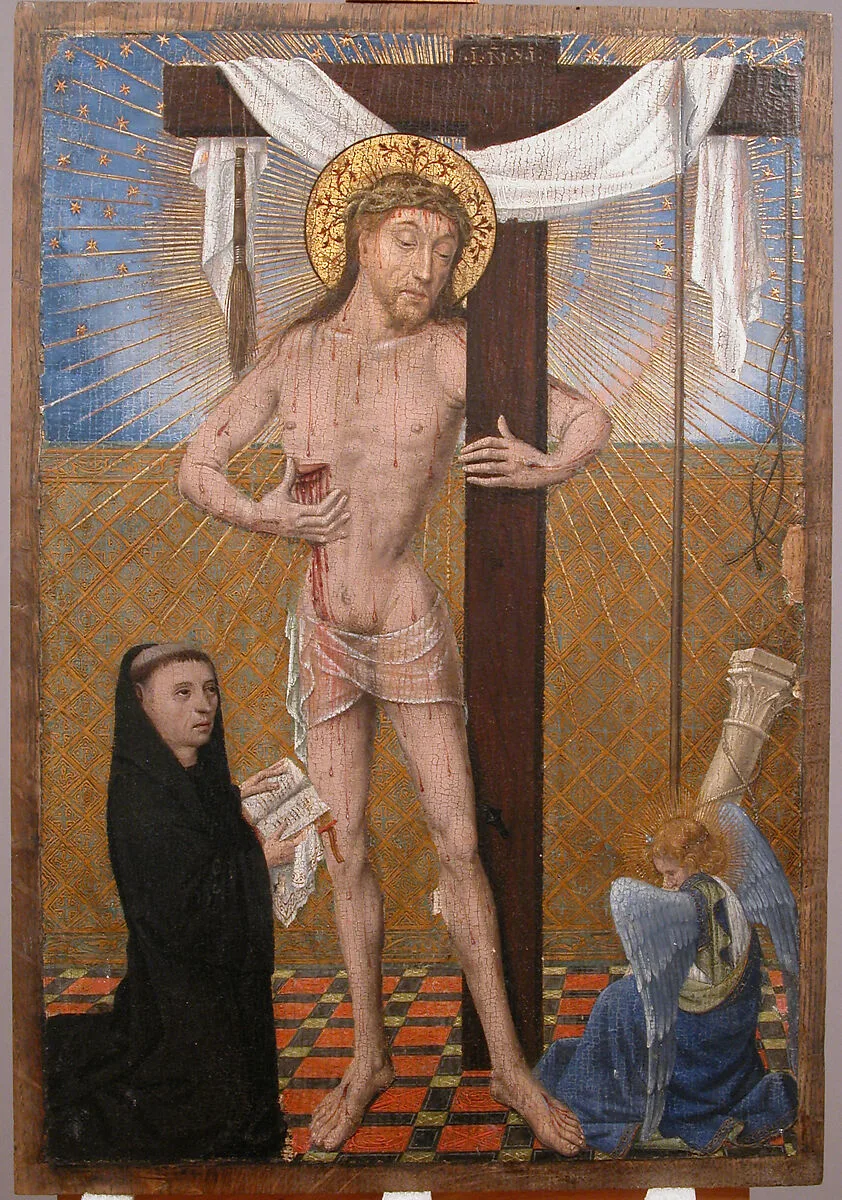 Man of Sorrows with Kneeling Donor — Unknown