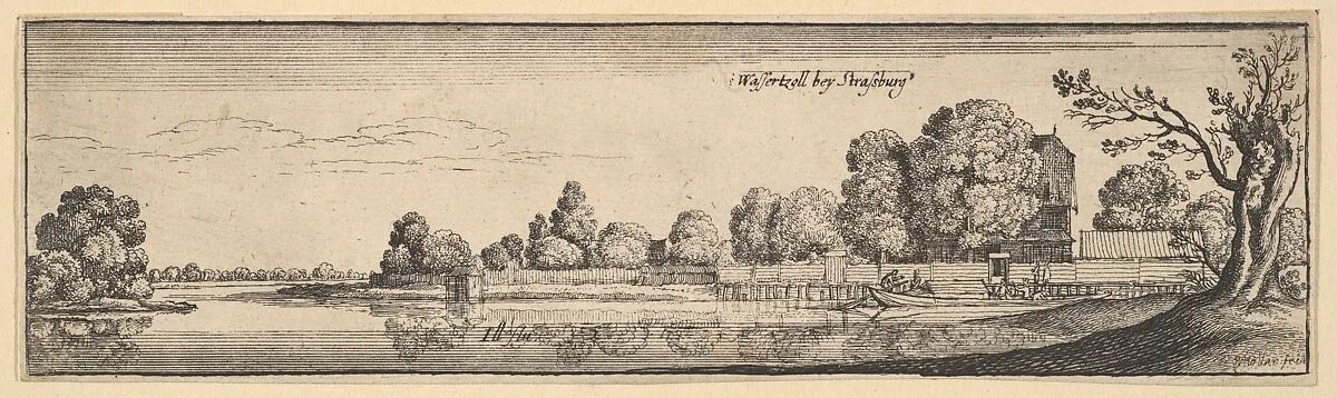 Strasbourg: The Toll House — Wenceslaus Hollar