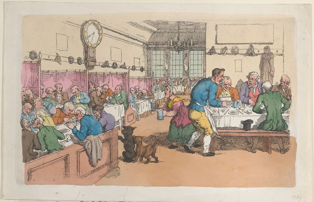 An Eating House — Thomas Rowlandson