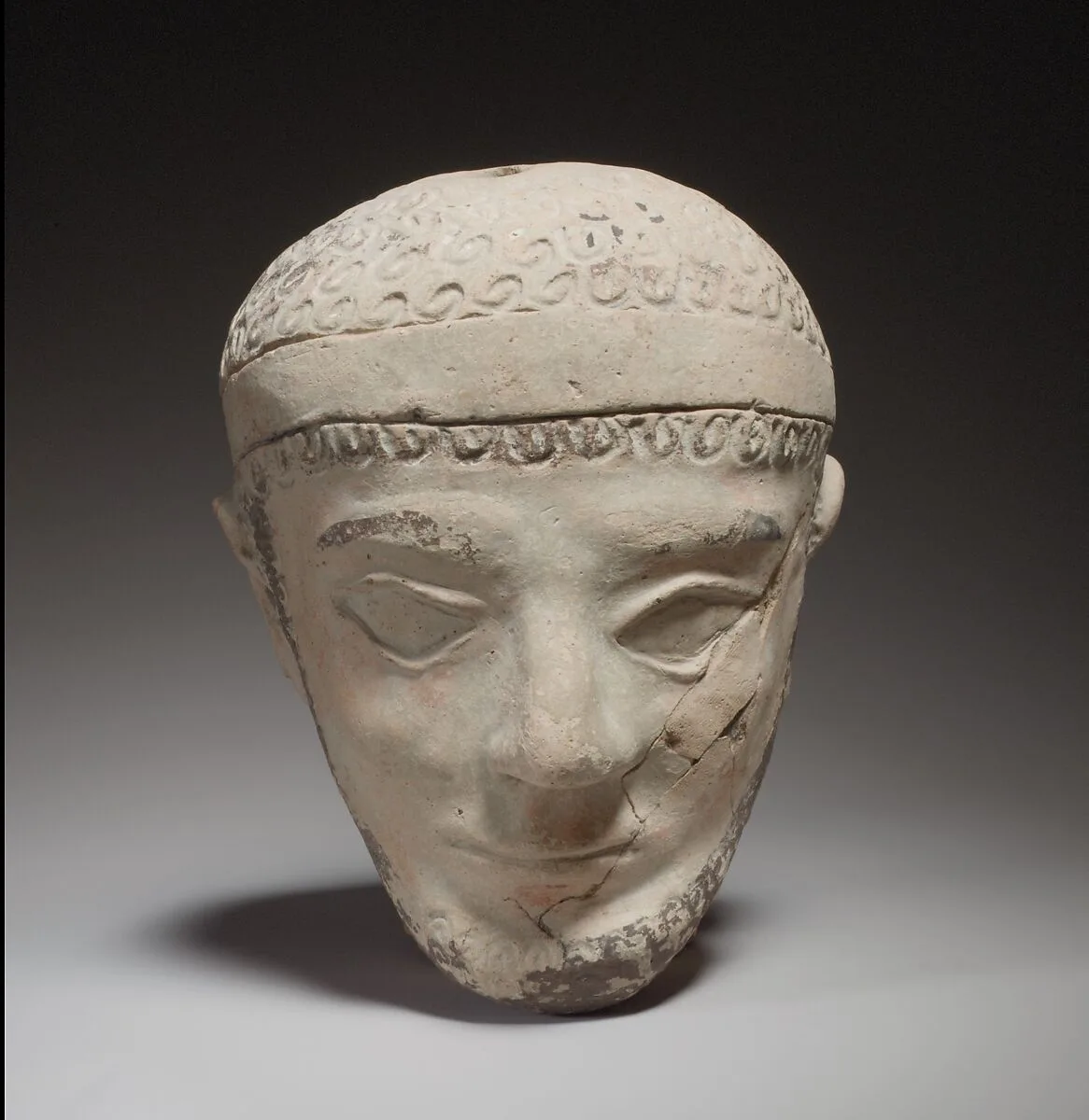 Terracotta head of a man — Unknown