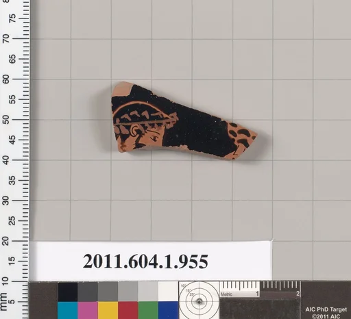 Terracotta fragment of a kylix (drinking cup)